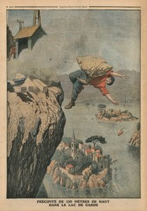 Cayendo en el Lago de Garda, ilustración de 